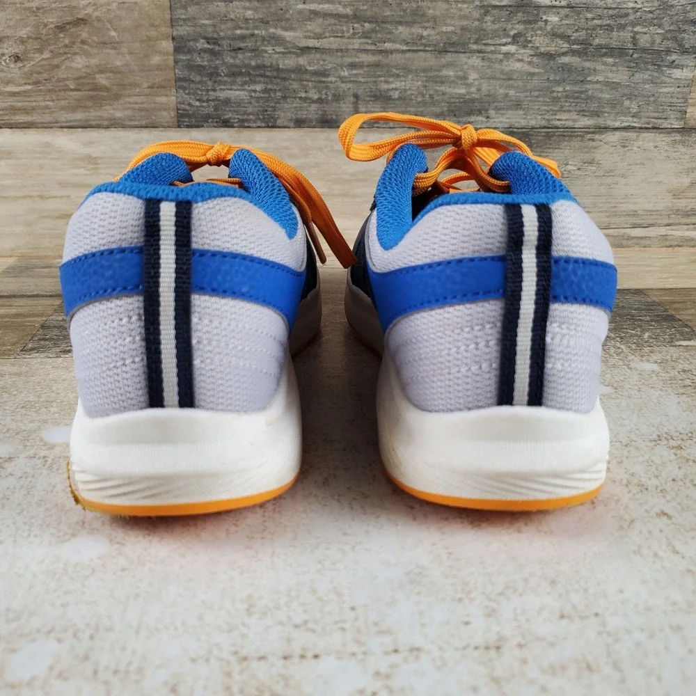 Saucony Cohesion Kids Shoes Sz 4 M Athletic Navy Peel Blue Leather Sneakers